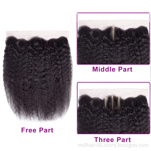 Factory Direct Wholesale Yaki Kinky Straight Hair 100% Cuticle Aligned Indian Virgin Hair Bundles Raw Indian Human Hair